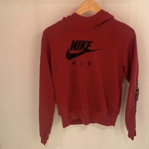 Nike Womens NSW AIR Hoodie in Red